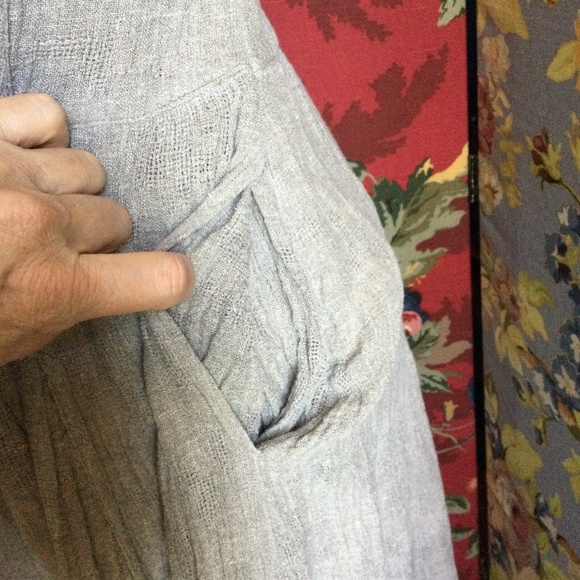 Linen Gauze Dress by Identify Tan in color size 4 - Picture 7 of 14